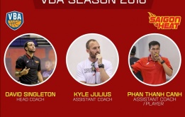 CHÍNH THỨC: Kyle Julius trở lại, David Singleton ngồi ghế nóng ở Saigon Heat