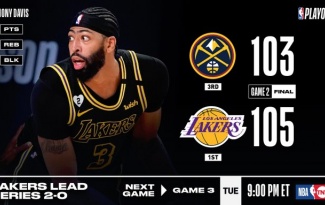 Kết quả NBA 21/9: AD thực hiện 'game-winner', Lakers thắng nghẹt thở Nuggets