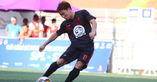 Minh Vương tái hiện siêu phẩm vào lưới U23 Hàn Quốc tại giải SPL-S1