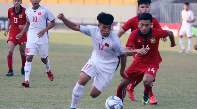 Chùm ảnh: U19 Việt Nam dễ dàng đánh bại U19 Lào 4-1