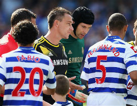 Video: Anton Ferdinand không thèm bắt tay Terry và Ashley Cole