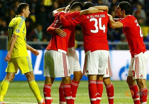 Video: Astana 2-2 Benfica (Vòng bảng Champions League)