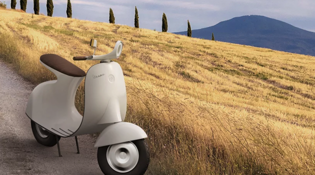 Phái đẹp ‘say nắng’ Vespampère: mẫu xe điện mang phong cách Vespa cổ điển
