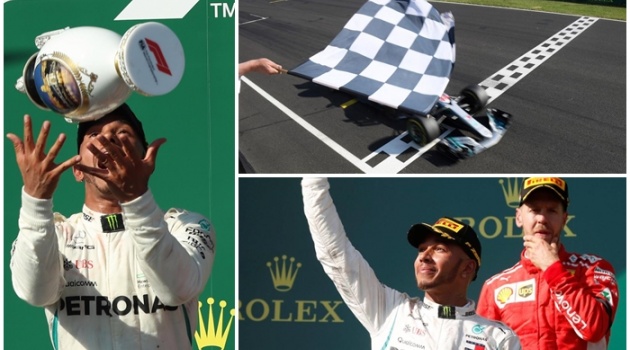 Không mắc sai lầm, Hamilton thắng chặng Hungary trước sự bất lực của đội đua Ferrari