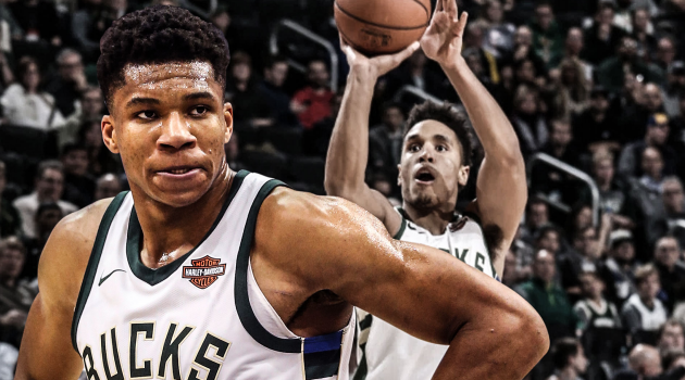 Nhờ có Antetokounmpo, Milwaukee Bucks “vô đối” ở số lần ném 3 điểm mùa này