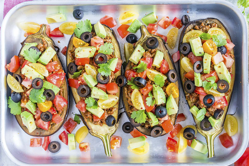Eat-Clean-Taco-Stuffed-Eggplant-Boats