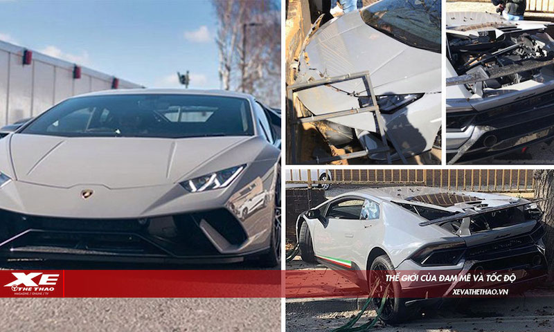 Siêu xe Lamborghini Huracan Performante 'vỡ đầu' trong vòng chưa đầy 'một  nốt nhạc' sau khi tăng tốc