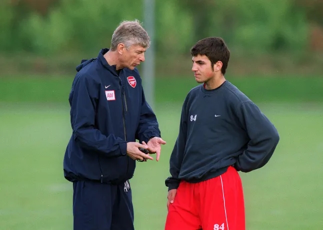 Arsene Wenger Cesc Fabregas 01