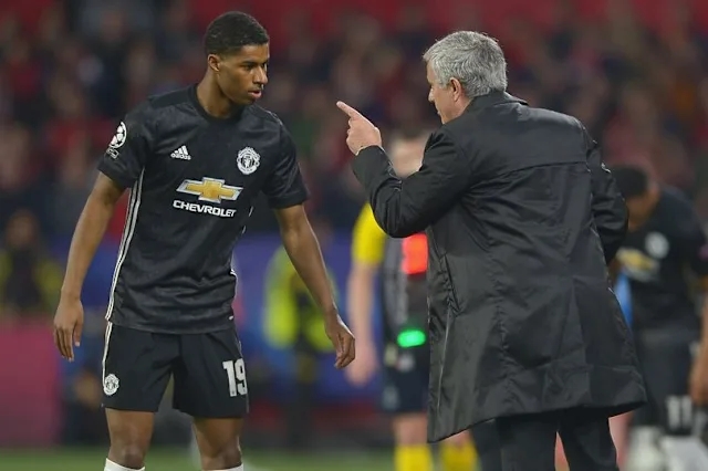 Marcus Rashford Jose Mourinho 01