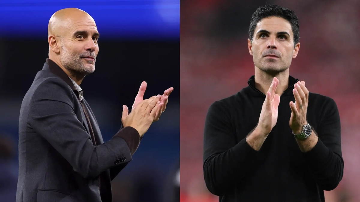 Pep Guardiola Mikel Arteta 01