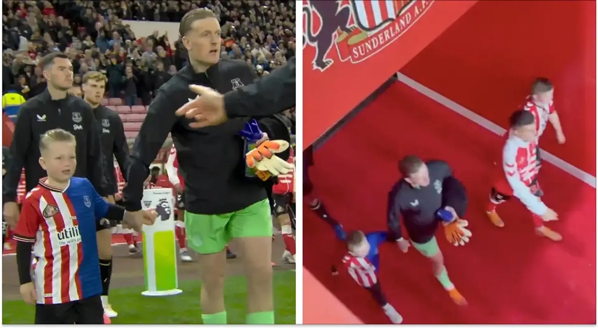 Jordan Pickford Arlo Sunderland Everton 01