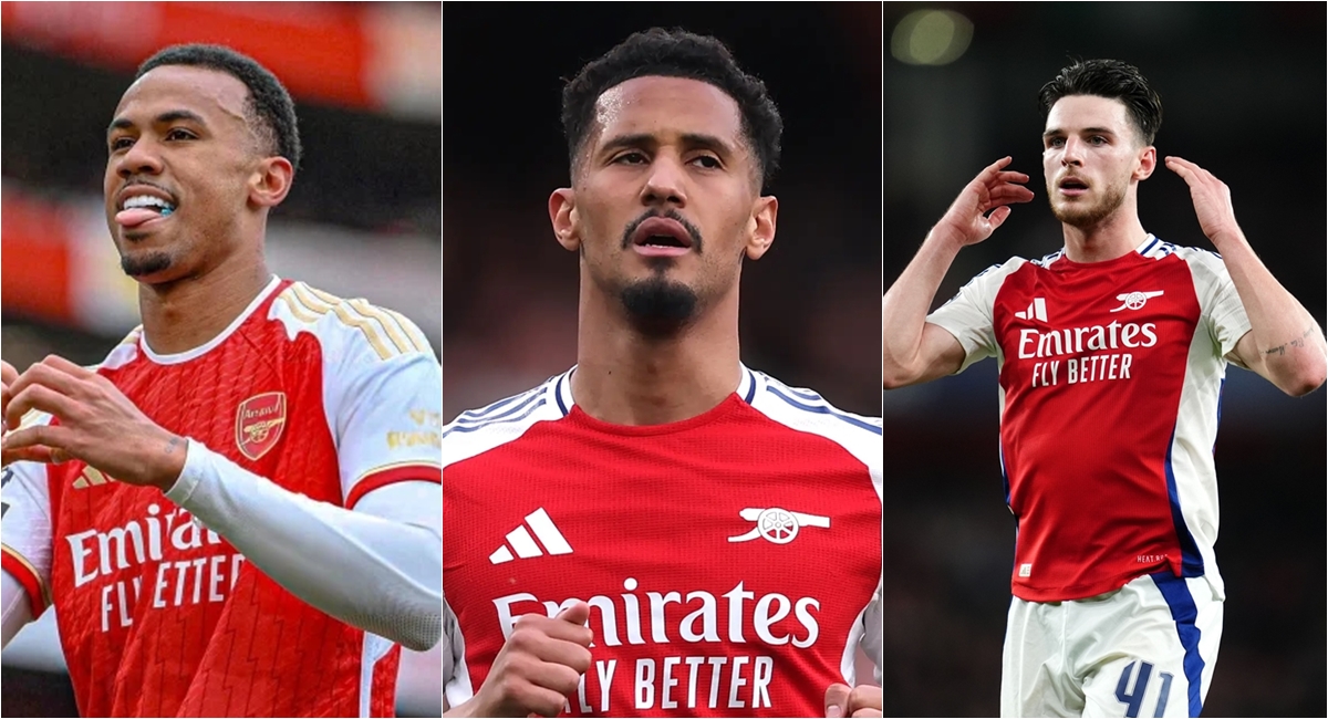 Gabriel Magalhaes William Saliba Declan Rice 01