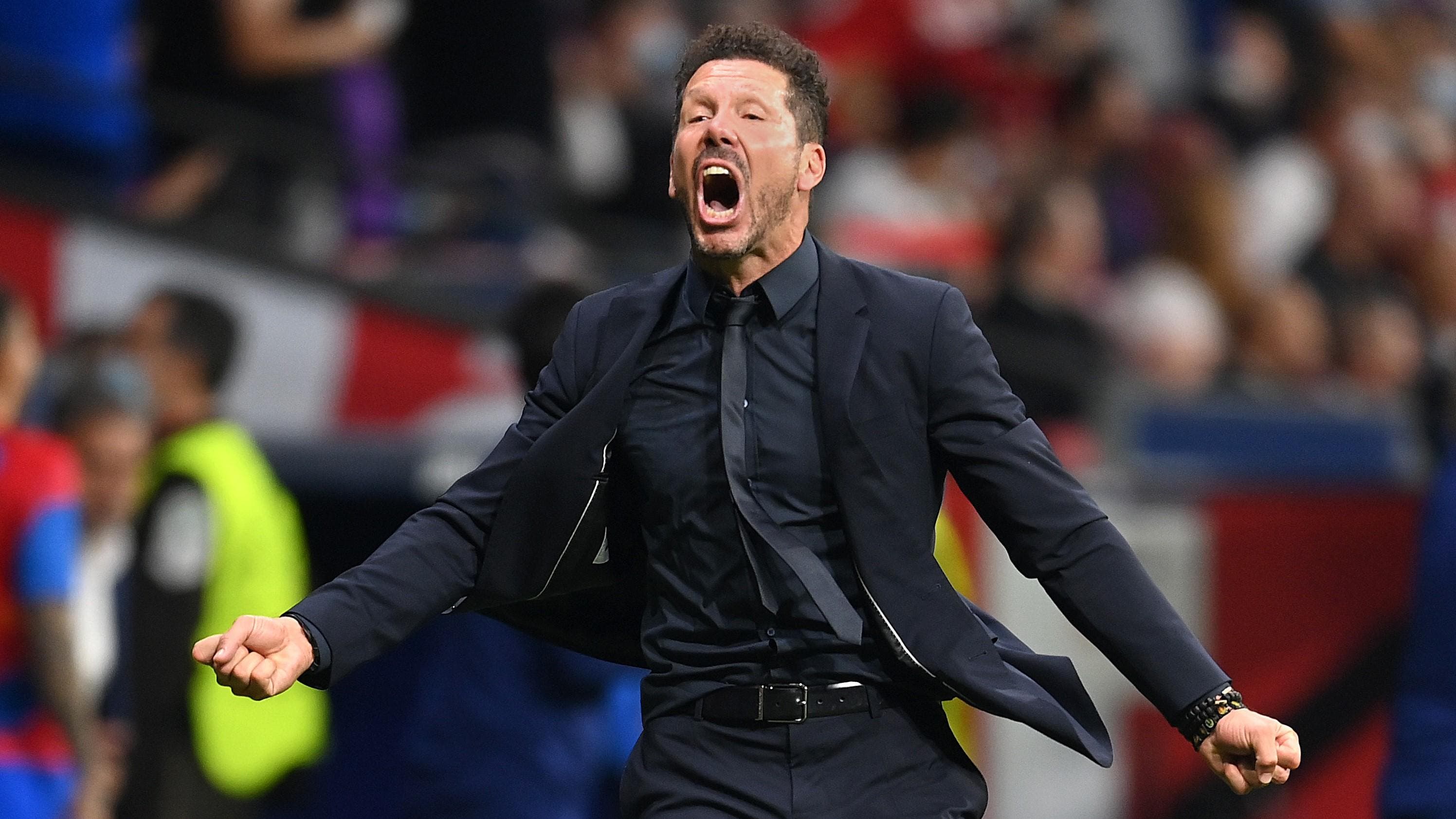 Diego Simeone Atletico Madrid celebrates 040422b