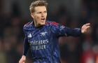 Arsenal thở phào với chấn thương của Odegaard