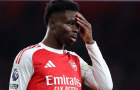 Saka khẳng định không có lời bào chữa cho Arsenal