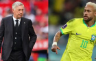 Neymar từ giã ĐTQG, HLV Ancelotti bênh vực việc triệu tập ở World Cup 2026