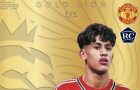 JJ Gabriel nhận thẻ vàng 24 carat sau kỷ lục tại Man Utd