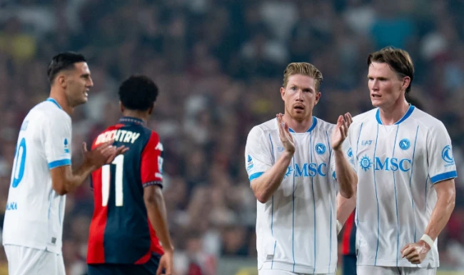 De Bruyne thăng hoa, Allegri giành chiến thắng đầu tay cùng Napoli tại Serie A