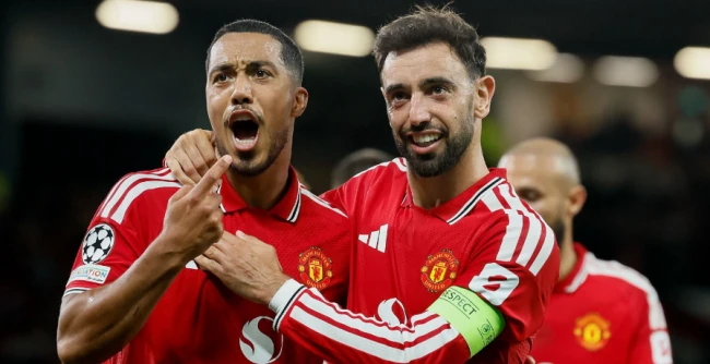 Fernandes - Cunha lập công, MU thắng đậm Sabah ở Champions League