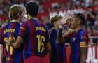 'Cơn lốc' Barcelona của Hansi Flick cuốn phăng Sevilla
