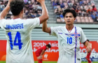 U23 Thái Lan hủy diệt Hồng Kông 5-1, tạm chiếm ngôi đầu bảng A