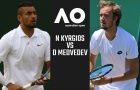 Medvedev gặp Kyrgios tại vòng 2 Australian Open