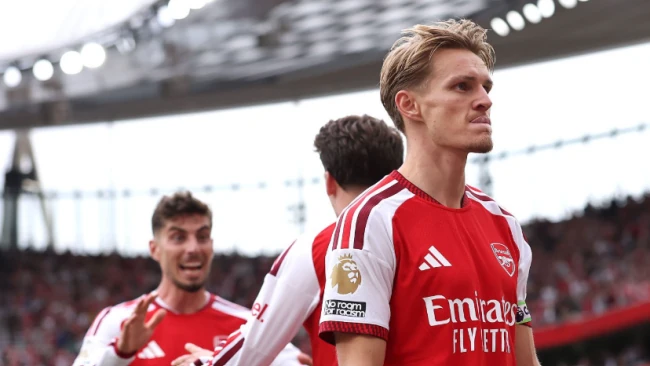 Arsenal thăng hoa nhờ sự kết nối hoàn hảo của bộ ba Havertz, Saka, Odegaard
