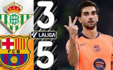 Torres bùng nổ, Barcelona nhấn chìm Betis trong cơn mưa bàn thắng 5-3