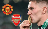 Arsenal và Man United cạnh tranh quyết liệt giành Viktor Gyokeres