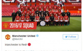 Man Utd chụp hình toàn đội nhưng vắng Schweinsteiger