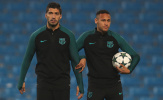 Neymar, Suarez quấn quýt không rời trên sân tập trước đại chiến Man City