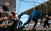 Aguero lại giải cứu Guardiola, City thoát hiểm rời Turf Moor
