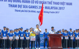 Chùm ảnh: Nghiêm trang, lung linh lễ xuất quân SEA Games 29 đoàn Thể thao TP.HCM