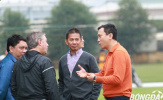 HLV Hoàng Anh Tuấn thăm ĐTQG trước khi trở thành 'sếp lớn”