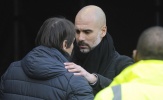 Guardiola an ủi Conte sau cái chết của đội trưởng Fiorentina