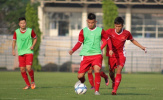 U19 Việt Nam đội nắng gắt tập luyện trong ngày đầu tập trung