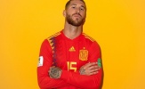 Sergio Ramos tạo dáng cực ngầu, hăm dọa các chân sút tại World Cup 2018