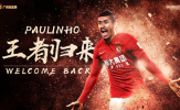 CHÍNH THỨC: Paulinho trở lại Guangzhou Evergrande