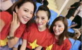 Bóng hồng Việt đọ sức mỹ nhân Thái trên khán đài AFF Cup 2018