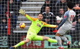 Salah bùng nổ với hattrick, Liverpool vùi dập Bournemouth trên sân khách