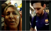 Messi bị chửi bới vì từ chối kí tặng áo cho fan nữ