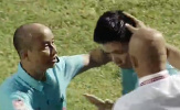 Không công nhận bàn thắng cho Nam Định, tổ trọng tài trên sân Thanh Hóa bị 'tấn công'