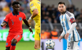 Saka được so sánh ngang tầm Messi