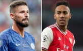 Đội hình 11 ngôi sao từng khoác áo Arsenal và Chelsea: 'Song sát' Giroud - Aubameyang