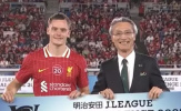 Florian Wirtz nhận món quà 'bất thường' sau khi ghi bàn trong trận Liverpool - Yokohama