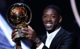 Dembele giành Quả bóng vàng, PSG thất vọng sau trận thua Marseille