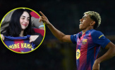 Lamine Yamal mừng bàn thắng theo cách đặc biệt trước mặt Nicki Nicole