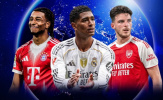 BXH châu Âu theo điểm trung bình: Bayern dẫn đầu, Real và Arsenal bám sát