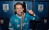 Báo Ý ca ngợi McTominay sau trận Napoli thắng Bologna ở Supercoppa