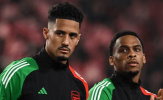 Saliba và Timber lỡ buổi tập của Arsenal trước Champions League